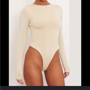Basic Stone Slinky Longsleeve Bodysuite
